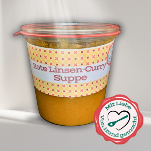 Rote Linsen-Curry Suppe