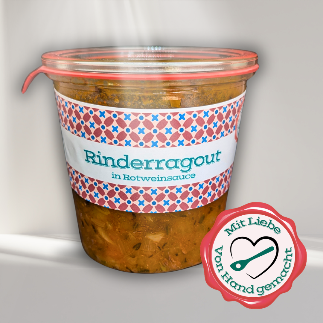 Rinderragout in Rotweinsauce