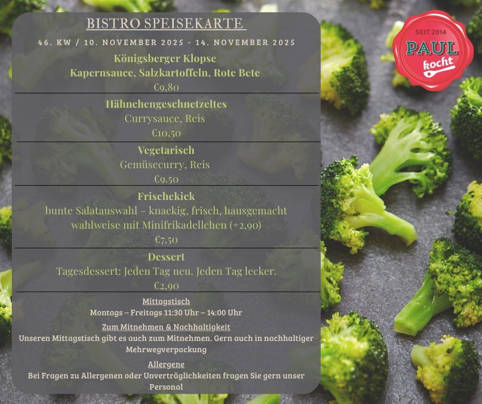 Speisekarte KW 46