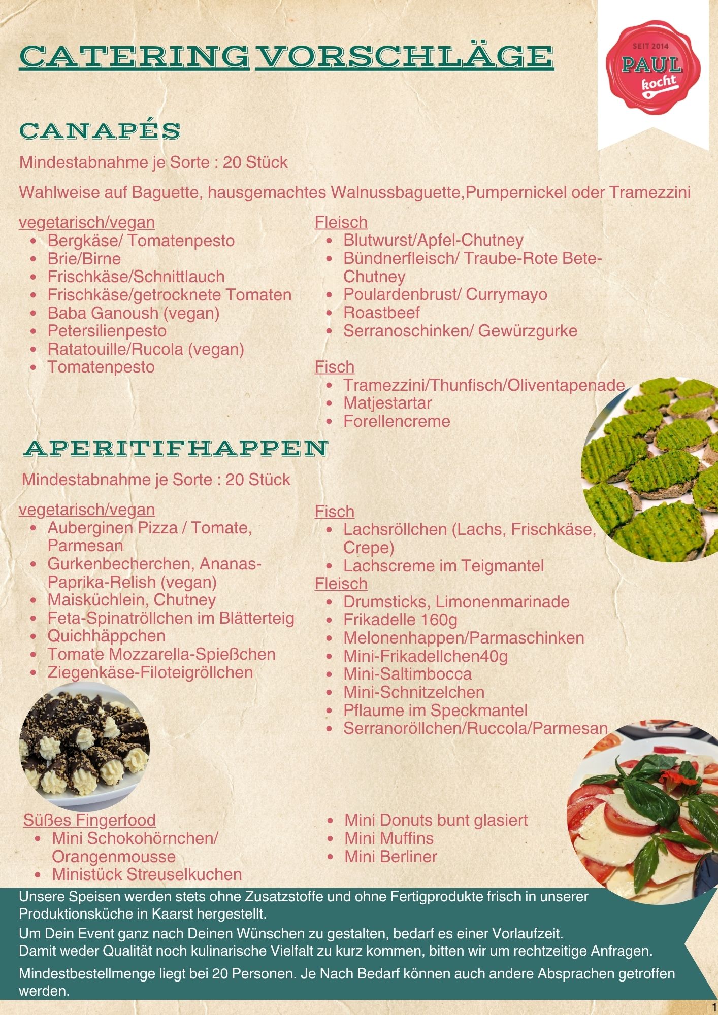Vorschläge Catering 